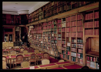 Interior of the Manuscript Room by French Photographer